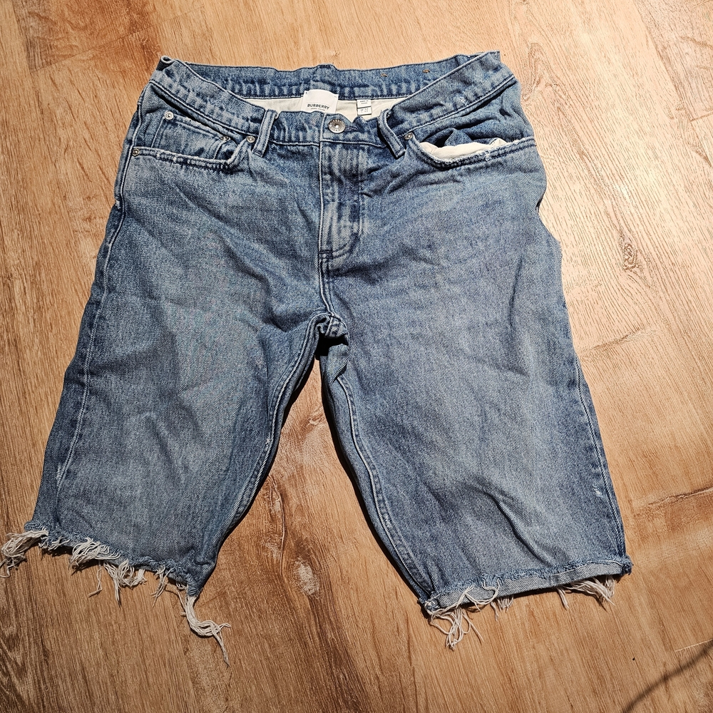 Burberry Blue Denim Shorts